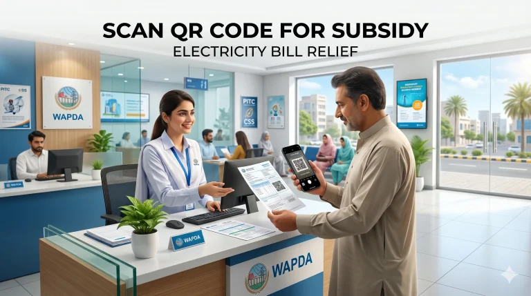 scan QR Code on Electricity Bill for Subsidy